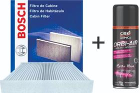 Kit Filtro Ar Condicionado Bosch E Higienizador Argo Cronos Novo Uno Way Palio Grand Siena Strada