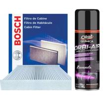 Kit Filtro Ar Condicionado Cabine E Higienizador Bosch Fiat Pulse Fastback