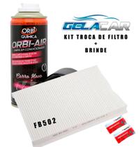 kit Filtro Ar Condicionado Cabine Palio Fire/ Siena/ Idea + Higienizador Orbi