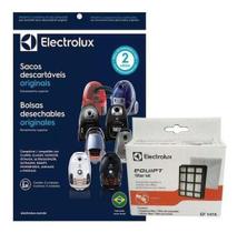 Kit Filtro Ar Hepa EQUIPT01 / EQUIPT02 + Kit c/ 3 Sacos descartáveis Aspirador Electrolux