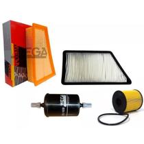 Kit filtro ar oleo combustivel ar condicionado - peugeot 206 flex 1.4 2005 a 2018 - kit01098