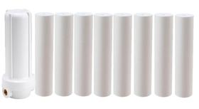 Kit Filtro Branco Água Caixa Da Água Com 8 Refil Polipropileno Kit Filtro Branco Água Caixa Da Água Com 8 Refil Polipropileno