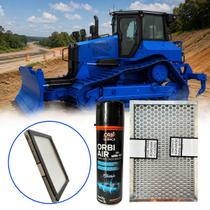 Kit Filtro Cabine Compatível C/ Máq Cat D5 D6 Higienizador