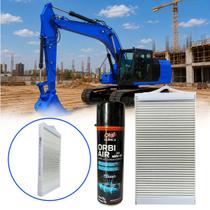Kit Filtro Cabine Compatível Com Máq Cat 318c E Higienizador