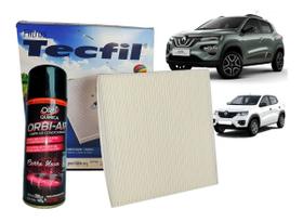 Kit filtro cabine e spray kwid intense 1.0 12v flex 2018 2019 2020 2021