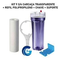 Kit Filtro Caixa D'água Cavalete 9 3/4 + Polipropileno Liso