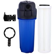 Kit Filtro Caixa D'água Cavalete Entrada 9 3/4 + Plissado Cor Branco Kit Filtro Caixa D'água Cavalete Entrada 9 3/4 + Plissado Cor Branco