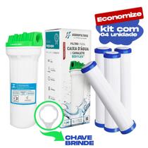 Kit Filtro Caixa Dágua ou Cavalete + 4 Refil Lavável + Chave Kit Filtro Caixa Dágua ou Cavalete + 4 Refil Lavável + Chave