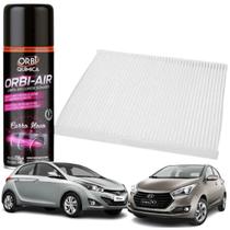 Kit Filtro De Ar Condicionado Cabine Higienizador Hb20