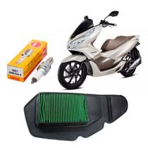 Kit Filtro De Ar E Vela Ngk Para Honda Pcx 150 Até 2018 Kit Filtro De Ar E Vela Ngk Para Honda Pcx 150 Até 2018