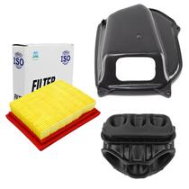 Kit Filtro de Ar, Tampa e Condutor Bros 125 150 2003 a 2008 Kit Filtro de Ar, Tampa e Condutor Bros 125 150 2003 a 2008