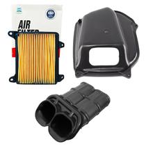 Kit Filtro de Ar, Tampa e Duto Bros 160 25-26, Xre 190 25-26
