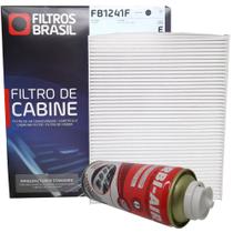 Kit Filtro De Cabine Ar Condicionado E Higienizador Vw Virtus Polo E T-Cross 1.0 12v Tsi Mpi Msi