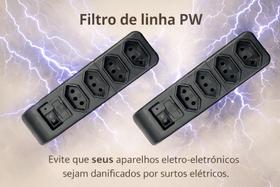 Kit Filtro de Linha com 4 tomadas com DPS