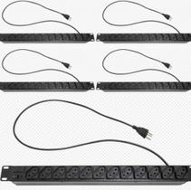 Kit Filtro de Linha Rack 12 Tomadas (5 Unidades) - Proteção