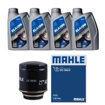 kit Filtro de óleo Mahle + 4l 5w40 Elaion Audi A1 1.4 TFSI 2010 2015