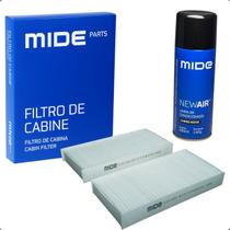 Kit Filtro do Ar Condicionado E Higienizador Accord Civic Crv 1.7 2.0 2.4 3.5
