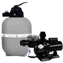Kit Filtro e Bomba Piscina Até 112m³ GRE 700 Bomba 1,25Cv