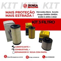 Kit Filtro Hengst Lubrif Combust Separador Euro 5 Atego Accelo