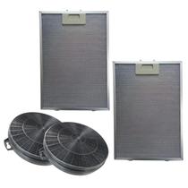 Kit Filtro Metalico Carvão P/ Coifa Electrolux 60cx Original Kit Filtro Metalico Carvão P/ Coifa Electrolux 60cx Original