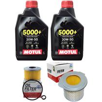 Kit Filtro Óleo E Ar + Motul 5000 20w50 Cb 300r 09 Á 15