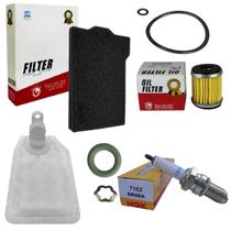 Kit Filtro Oleo E Ar + Vela + Refil Fazer 250/ Lander 250