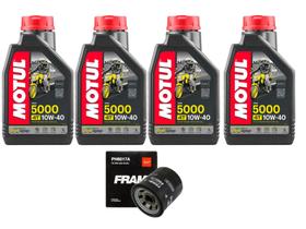 Kit Filtro Óleo Ph6017a, Óleo 10w40 5000 Motul Ninja Z1000