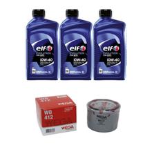 Kit Filtro Troca De Óleo Renault Kwid 1.0 12v 3cil Elf 10w40 Kit Filtro Troca De Óleo Renault Kwid 1.0 12v 3cil Elf 10w40