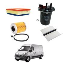 Kit Filtro Troca Óleo Renault Master 2013 A 2022 WKU581 Wega