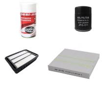 Kit Filtros Ar Motor Cabine Filtro Oleo Wega Outlander 2008 A 2013 Weg 13.0087