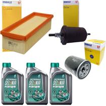 Kit Filtros Ar Oleo Combustível + oleo Selenia Fiorino Uno Vivace Way Strada Grand Siena Palio Evo
