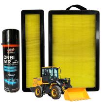 Kit Filtros Cabine Ar Cond Xcmg Lw300 Lw500 E Higienizador