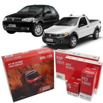 Kit Filtros Completo Palio 1.0 Strada 1.4 2012 A 2016 Flex