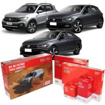Kit Filtros Completo Polo Tcross Virtus 1.4 16v Turbo Flex