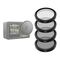 Kit Filtros CPL e ND8/16/32 para DJI Osmo Action 3 - Telesin Kit Filtros CPL e ND8/16/32 para DJI Osmo Action 3 - Telesin