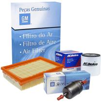 Kit Filtros De Oleo Combustivel Ar 1.0 1.4 1.6 Gasolina Pecas Genuinas Gm Celta 2001 A 2006 Kit548