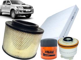 Kit Filtros Hilux 2.5 3.0 16v Diesel 2012 2013 2014 2015 FRAM / WEGA