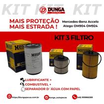 Kit Filtros MBB Atego Accelo OM904 OM924 2004 a 2017