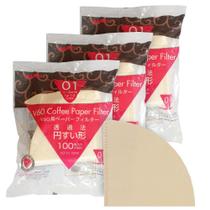 Kit Filtros Naturais Para Coador Hario V60-01 300 Unidades