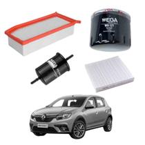 Kit Filtros Óleo Renault Sandero 2017 A 2024 WKL264 Wega