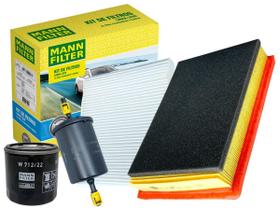 Kit Filtros Onix Prisma 1.0 1.4 SPE/4 Óleo + Ar + Cabine + Combustivel MannFilter