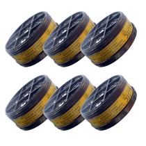 Kit Filtros Químico Vapor Orgânico e Gás Ácido Mastt com 6 Kit Filtros Químico Vapor Orgânico e Gás Ácido Mastt com 6