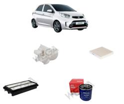 Kit filtros revisao kia picanto 1.0 1.1 2006 a 2011