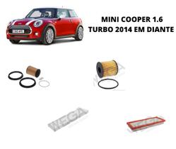 Kit filtros revisao mini cooper 1.6 turbo 2014 diante