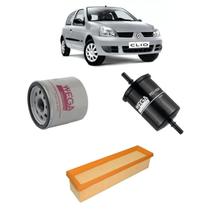 Kit Filtros Troca De Oleo Clio 1.0 16v Flex 2013 Diante