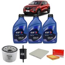 Kit Filtros Troca Óleo Renault Kwid 1.0 12v 3cil Elf 10w40