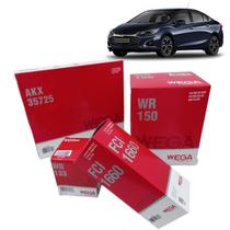 Kit Filtros Wega Chevrolet Cruze 1.4 Turbo 2016 Em Diante