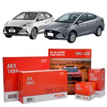 Kit Filtros Wega Hyundai HB20 1.0 12v 3c Turbo 2016 em diante Kit Filtros Wega Hyundai HB20 1.0 12v 3c Turbo 2016 em diante