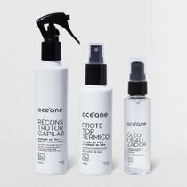Kit Finalização Capilar Completa (reconstrutor + Protetor Térmico + Óleo)