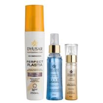 Kit Finalização Fluido + Doador De Brilho + Oleo Line Golden